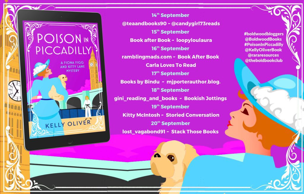 Poison in Piccadilly blog tour banner